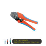 Ratchet Type Double Color Soft Handle Crimping Tool