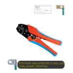 Ratchet Type Double Color Soft Handle Crimping Tool