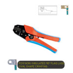 Ratchet Type Double Color Soft Handle Crimping Tool