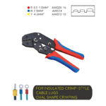 Ratchet Type Double-Colored Handle Crimping Tool