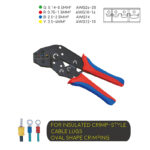 Ratchet Type Double-Colored Handle Crimping Tool