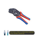 Ratchet Type Double-Colored Handle Crimping Tool