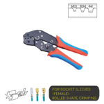 Ratchet Type Double-Colored Handle Crimping Tool