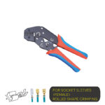 Ratchet Type Double-Colored Handle Crimping Tool