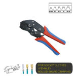 Ratchet Type Double-Colored Handle Crimping Tool