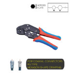 Ratchet Type Double-Colored Handle Crimping Tool