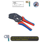 Ratchet Type Double-Colored Handle Crimping Tool