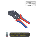 Ratchet Type Double-Colored Handle Crimping Tool