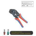 Ratchet Type Double-Colored Handle Crimping Tool