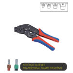 Ratchet Type Double-Colored Handle Crimping Tool