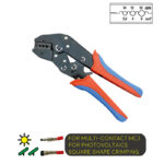 Ratchet Type Double-Colored Handle Crimping Tool