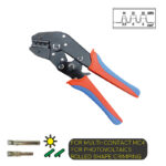 Ratchet Type Double-Colored Handle Crimping Tool