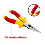 Insulated VDE Snipe Nose Pliers