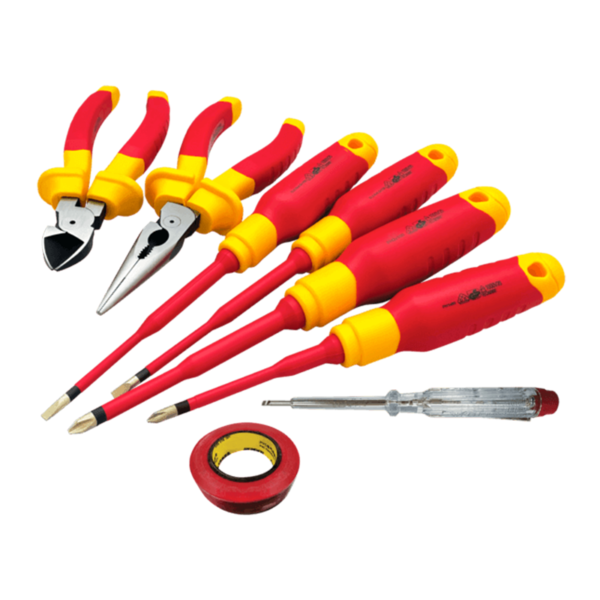 8pcs Insulated VDE Electrician Combined Tool Set