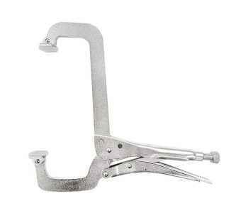 Stepped C clamp with swivel pads-European